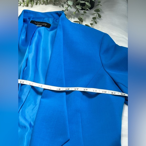 Black Label by Evan Picone Blue Blazer Size 12 - Picture 7 of 9